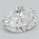 1.52ct Oval Lab Grown Diamond (Colour D, Clarity VS1, Cut EX, IGI Certified)