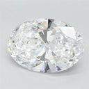 2.00ct Oval Lab Grown Diamond (Colour D, Clarity VVS1, IGI Certified)