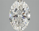 3.02ct Oval Lab Grown Diamond (Colour G, Clarity VVS2, IGI Certified)