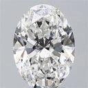 3.10ct Oval Lab Grown Diamond (Colour G, Clarity VS1, IGI Certified)
