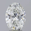 3.58ct Oval Lab Grown Diamond (Colour G, Clarity VVS2, IGI Certified)