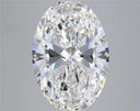 5.00ct Oval Lab Grown Diamond (Colour F, Clarity VVS2, IGI Certified)