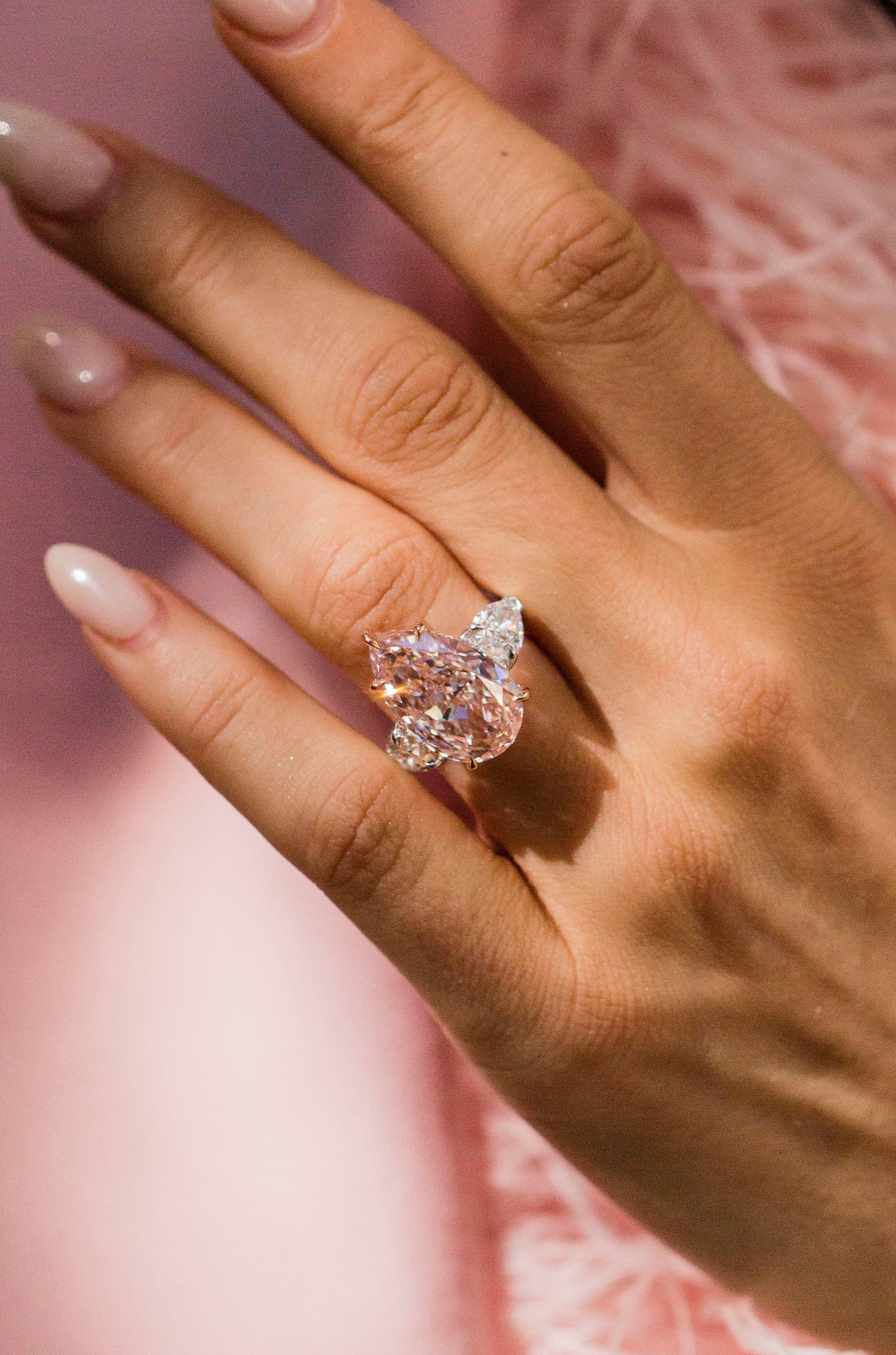 The Camilla Ring - Pear Lab Diamond | Created Rings