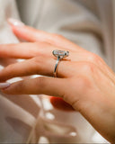 oval lab diamond ring