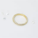 SIENNA .60 CTW Micropave Three-Sided Dome 3/4 Eternity Lab Diamond Wedding or Stacking Band in 14K Rose Gold